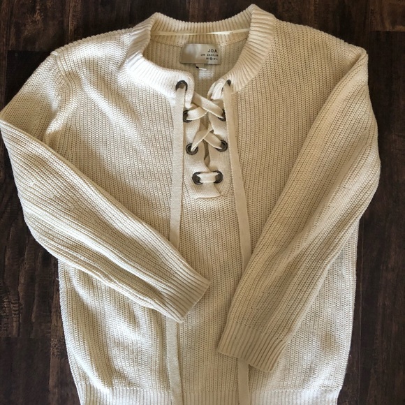 J.O.A. Lace-up Sweater - Picture 2 of 8